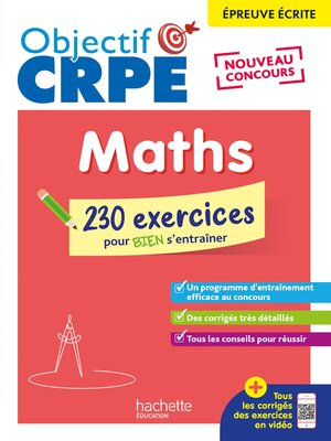 cover image of Objectif CRPE 2025: Maths